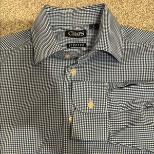 Chaps Blue Checkered Boy’s dress shirt